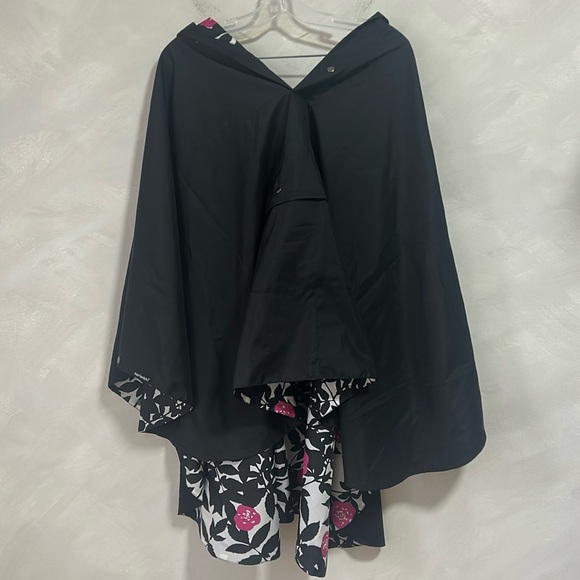 Marimekko Rain Poncho Womens One Size Polka Dot Reversible Hooded Cape Raincoat - Picture 1 of 7